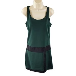 Piazza Italia green sleeveless shift dress
